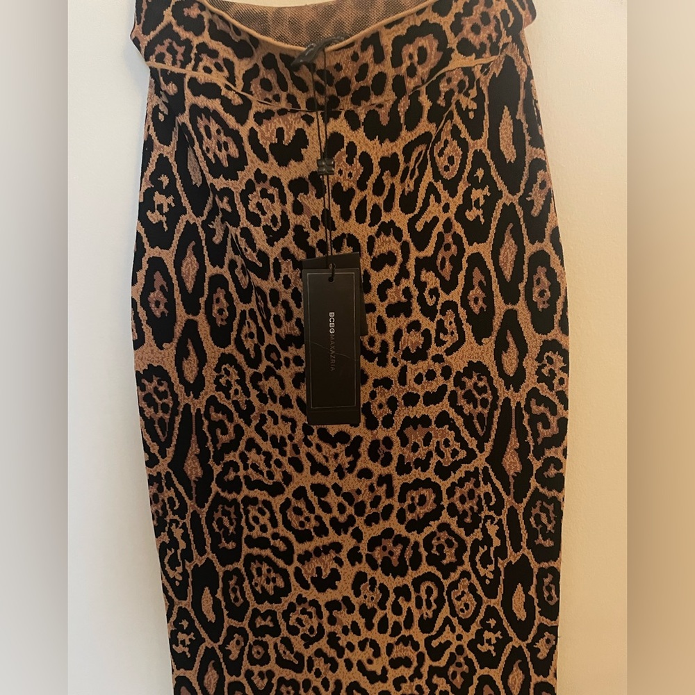 Leopard Print Pencil Skirt